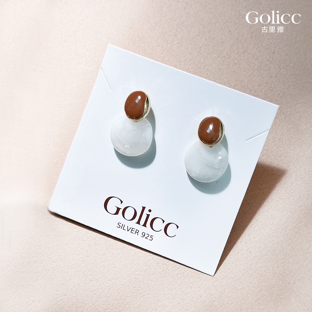 【Gulicc】古莉可 耳環 氣質復古圓形耳環, , large