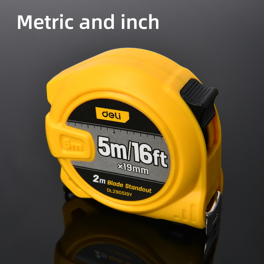 【deli tools】8M Steel Measuring Tape Upgraded Semi-Pro Series, , large