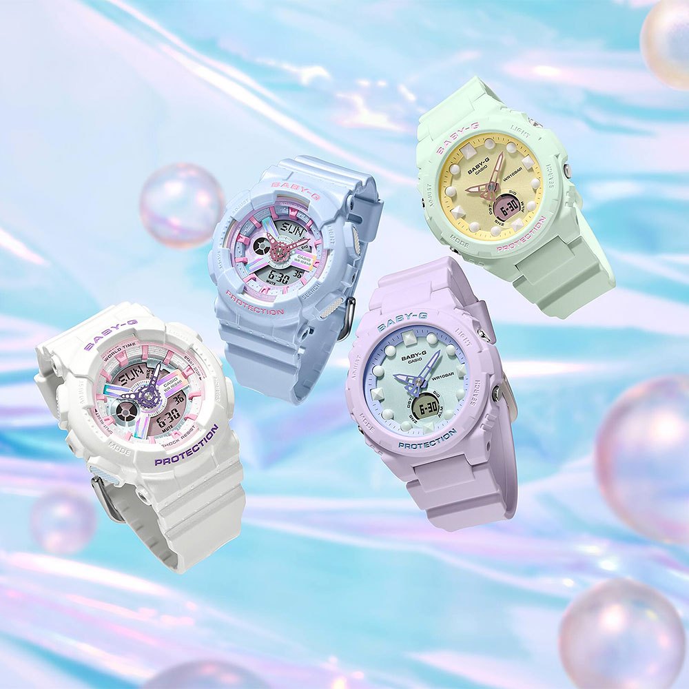 CASIO 卡西歐 BABY-G 夢幻色調手錶 BGA-320FH-4A, , large