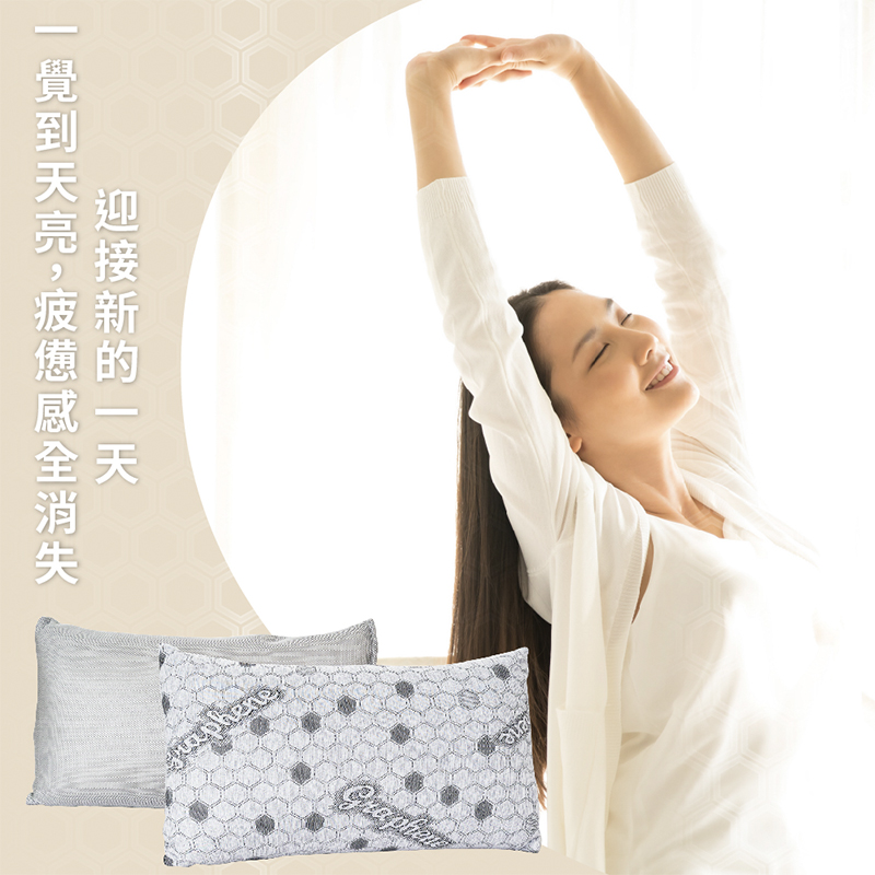 ［熊棉］高彈力6D石墨烯獨立筒枕｜2入｜黑科技 石墨烯 獨立筒 中鋼獨立筒 枕頭 舒適 高導熱 台灣製造, , large