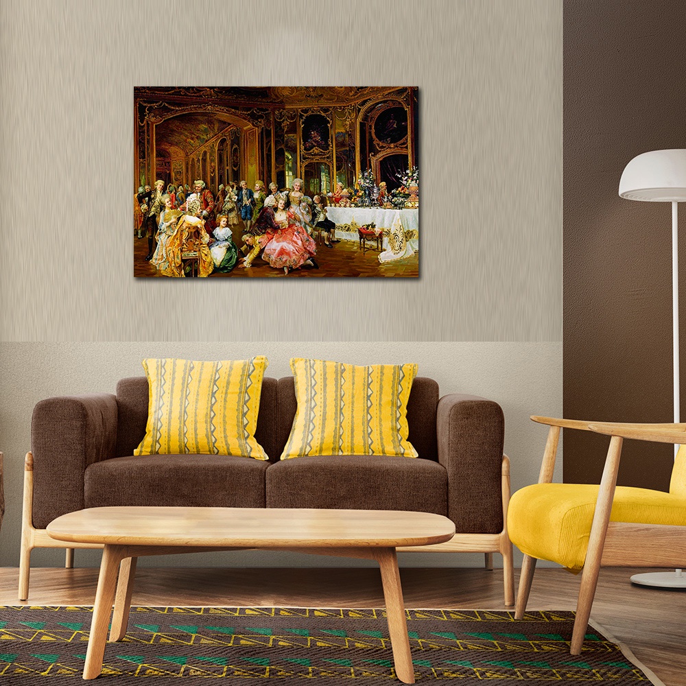 【御畫房】宮廷人物 國家一級畫師手繪油畫60&times;90cm(VF-22), , large