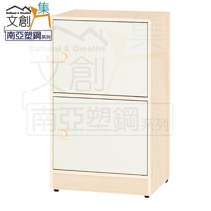 【文創集】捷安 環保1.6尺南亞塑鋼二門置物櫃/收納櫃(客約商品), , large