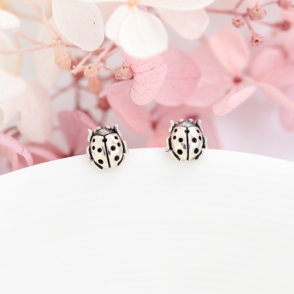 【Angel & Me】瓢蟲 Lady bug s925 純銀耳環 生日送禮 七夕禮物, , large