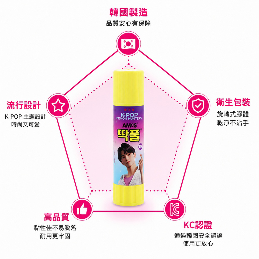 【韓國AMOS】K-POP SAJA BOYS 限定版口紅膠 8g 10入組, , large