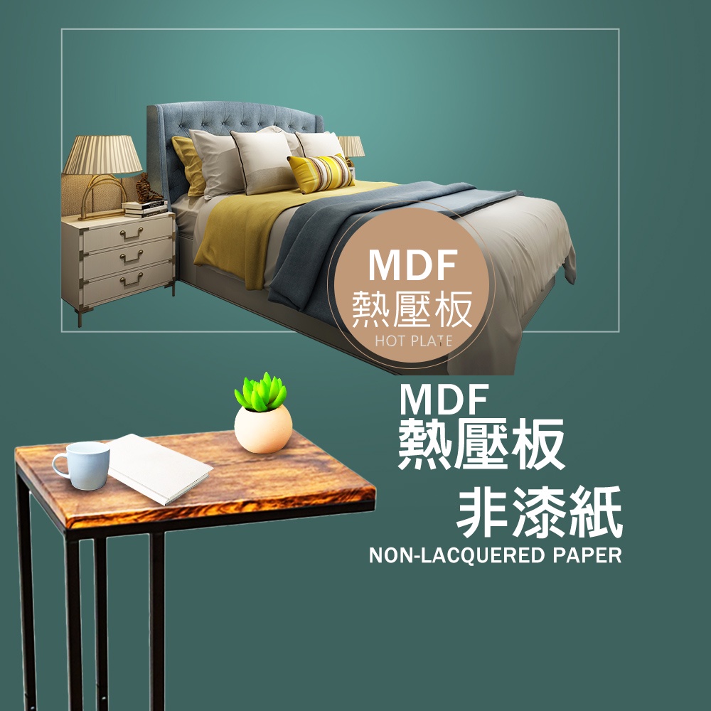 GS MALL 台灣製造 一組 工業風床邊桌 床邊桌 床邊桌子 茶几桌 工業風桌 書桌 工作桌 沙發邊桌 懶人桌, , large