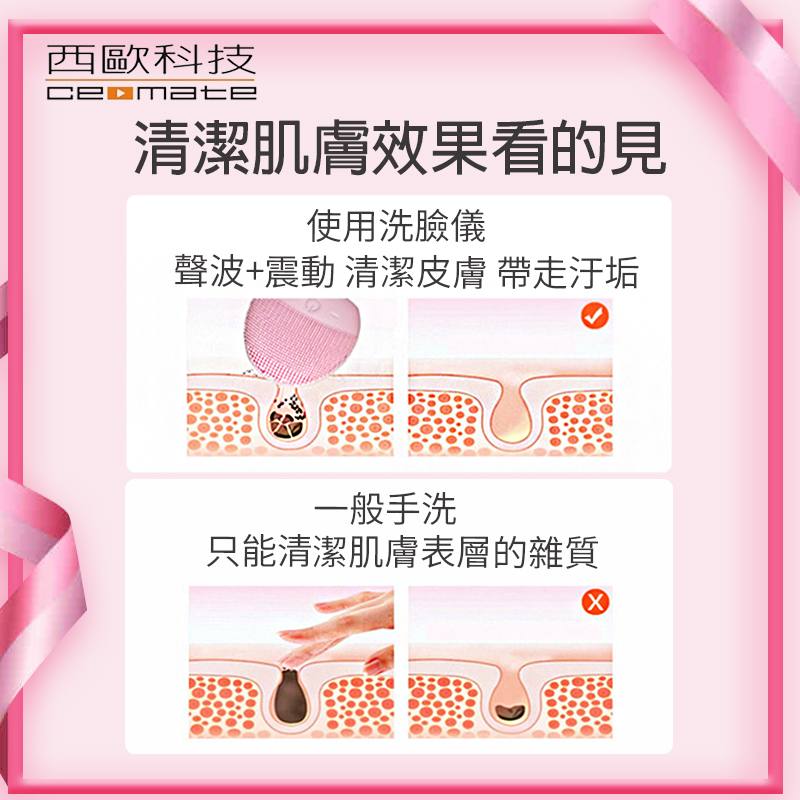 西歐科技 深層潔淨變速洗臉儀☆CME-MF200, , large