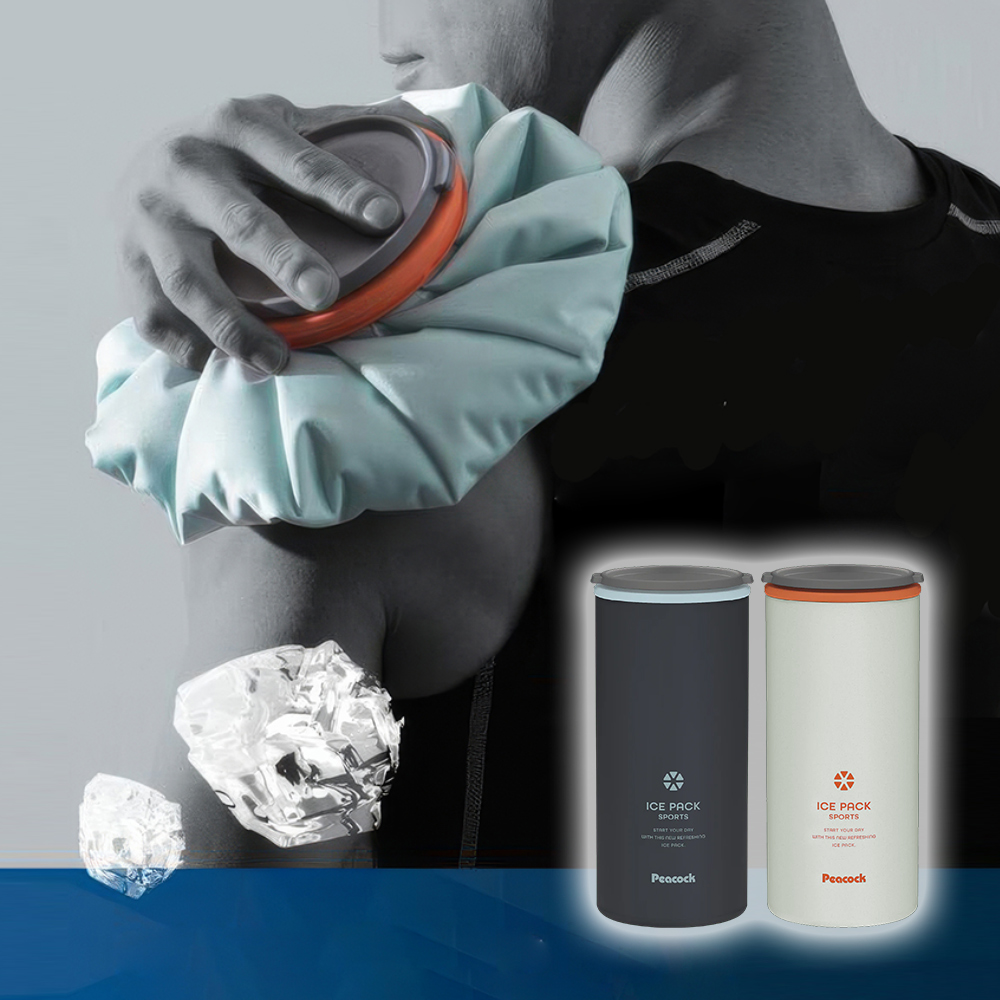 【日本孔雀Peacock】ICE PACK 戶外急速降溫 消暑神器 不鏽鋼保冰杯+保冰敷袋 1500ml鋼杯, , large