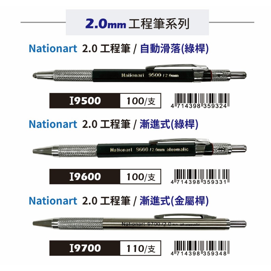 普思AP Nationart工程筆(多款)I9500, , large