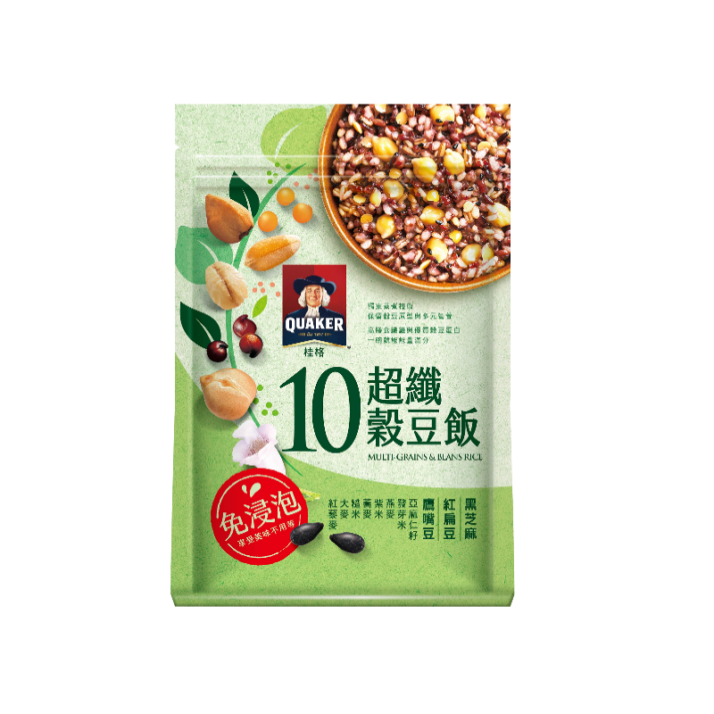 桂格免浸泡10超纖穀豆飯 1Kg, , large