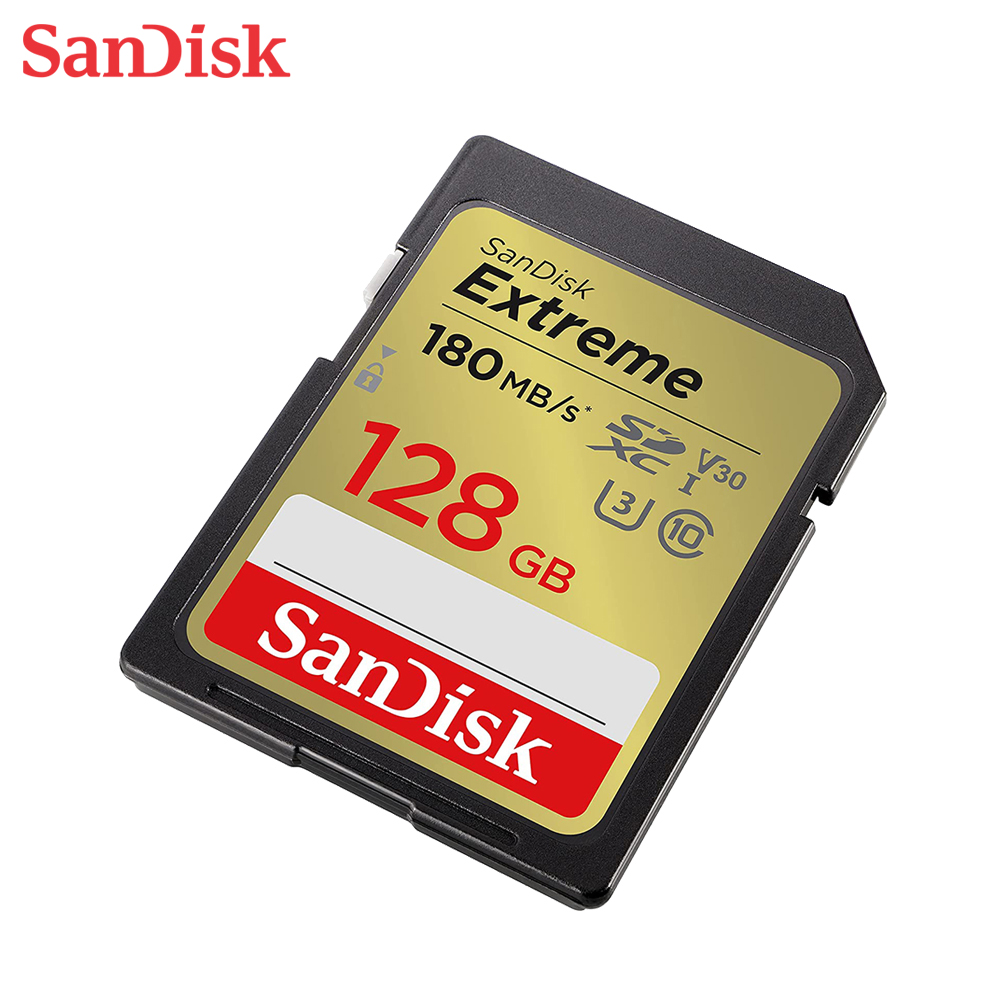 【SanDisk】Extreme 128G SDXC V30 C10 UHS-I U3 記憶卡, , large
