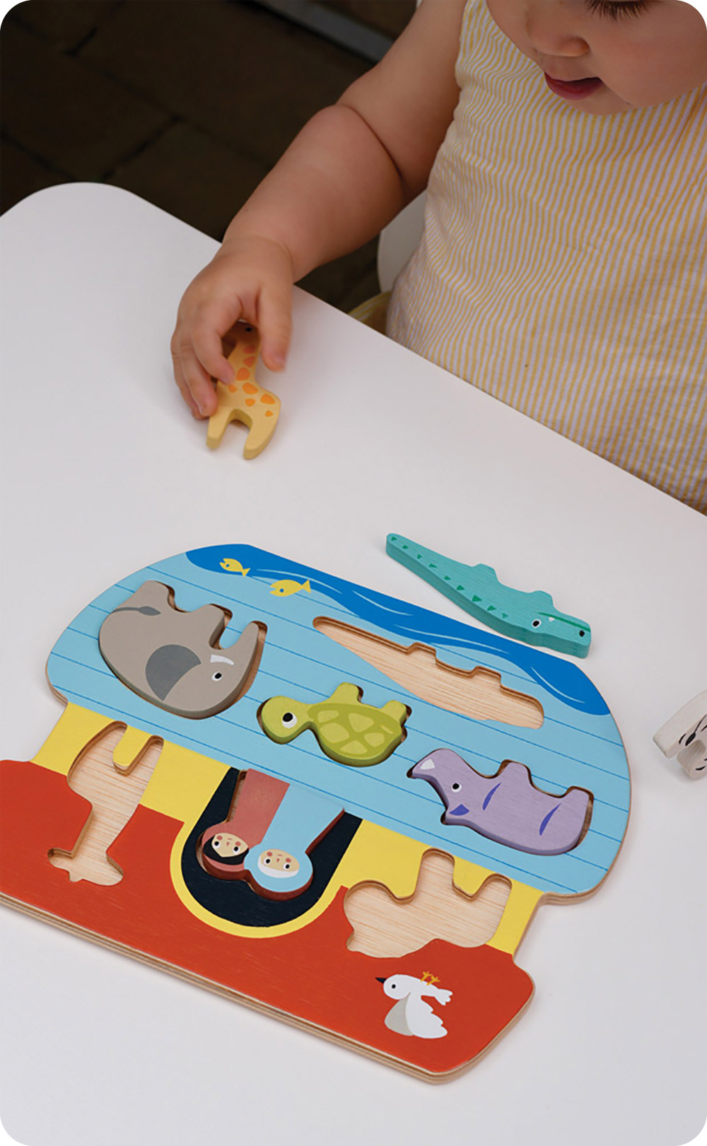 Mentari 諾亞方舟益智組(木製教具/認知發展/拼圖), , large