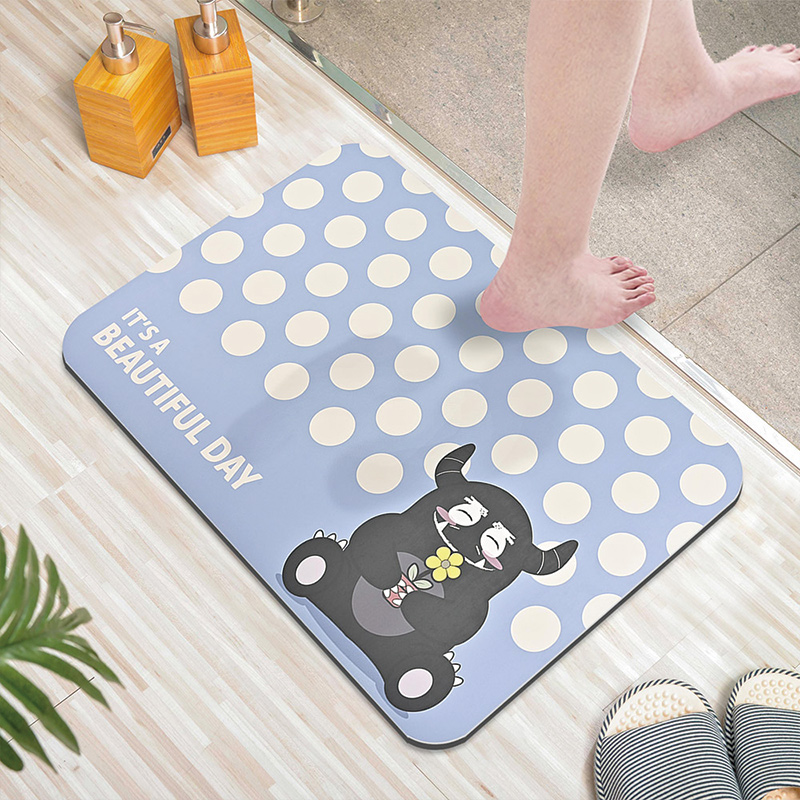 【Monster】 Soft Diatomaceous Earth Absorbent Mat (60x40cm) &ndash; Dot Me, , large