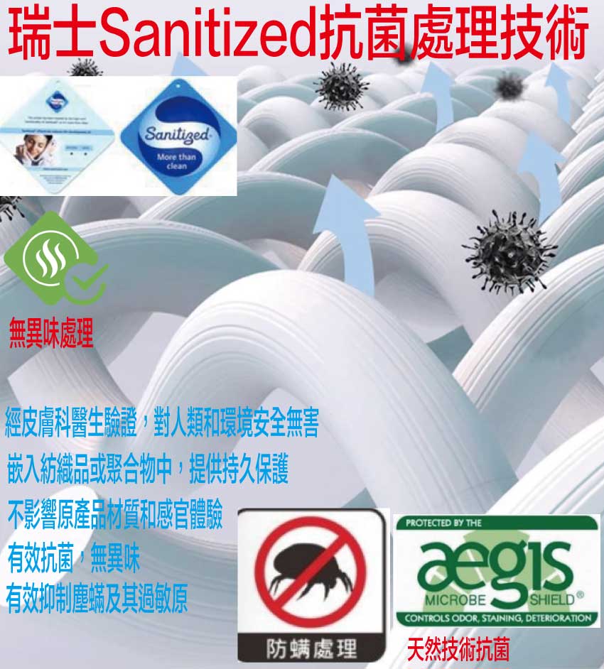 【文創集】 3D抗菌舒活獨立筒床墊-3.5尺單人, , large