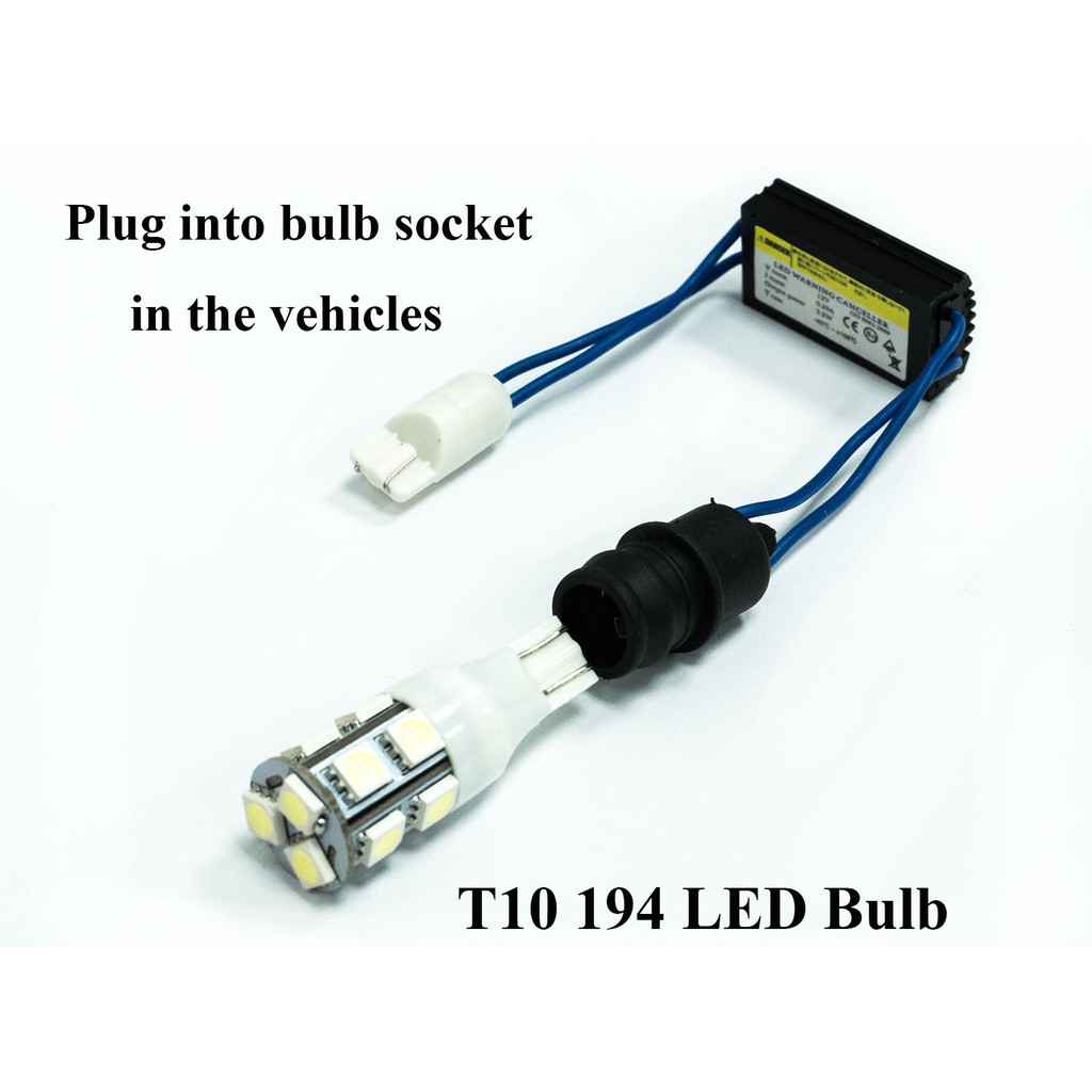 【PA LED】T10 W5W 對接式 LED CANBUS 解碼器 消除 故障燈 故障碼 警告燈, , large