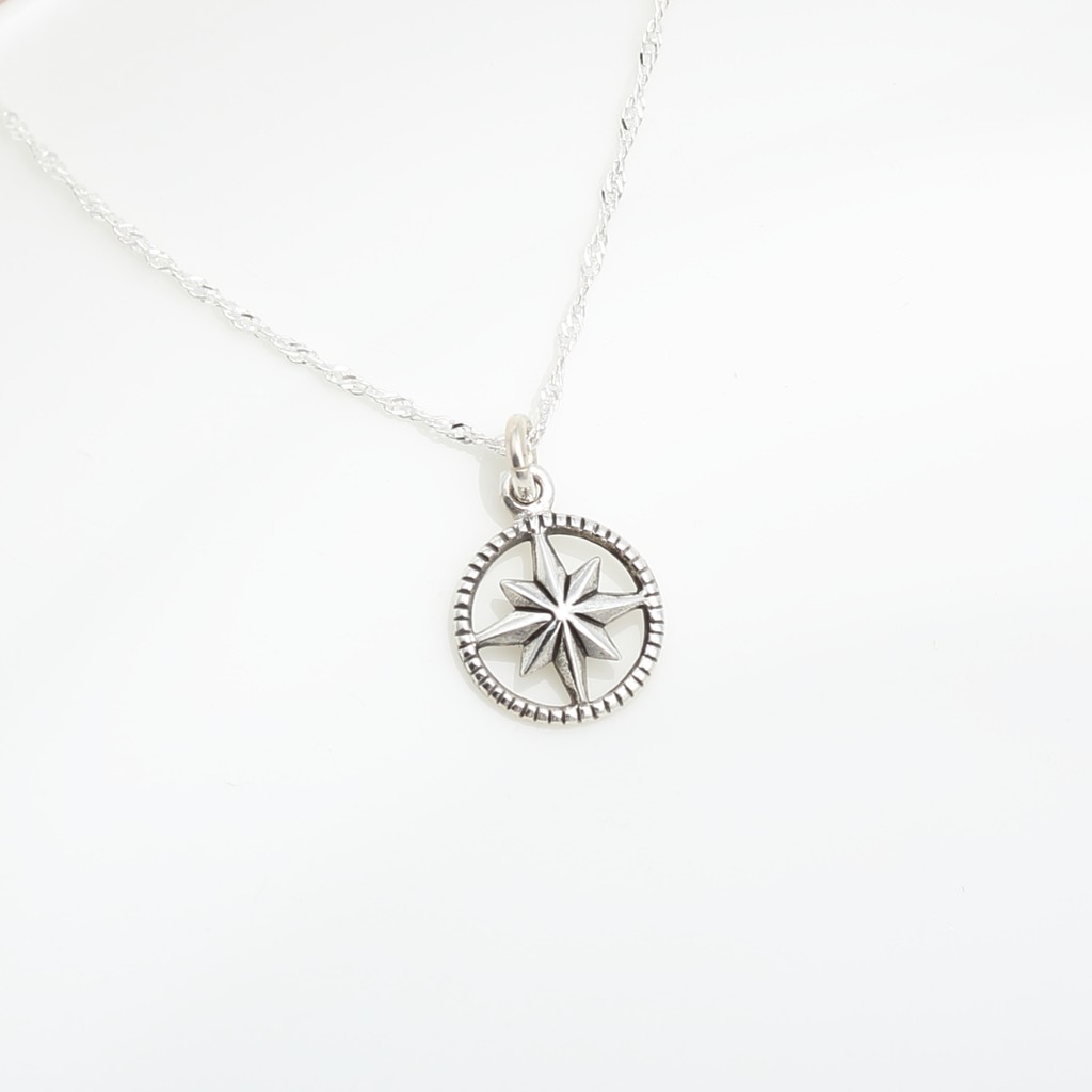 【Angel & Me】Lucky Compass North Star (Small) s925 sterling silver necklace gift, , large