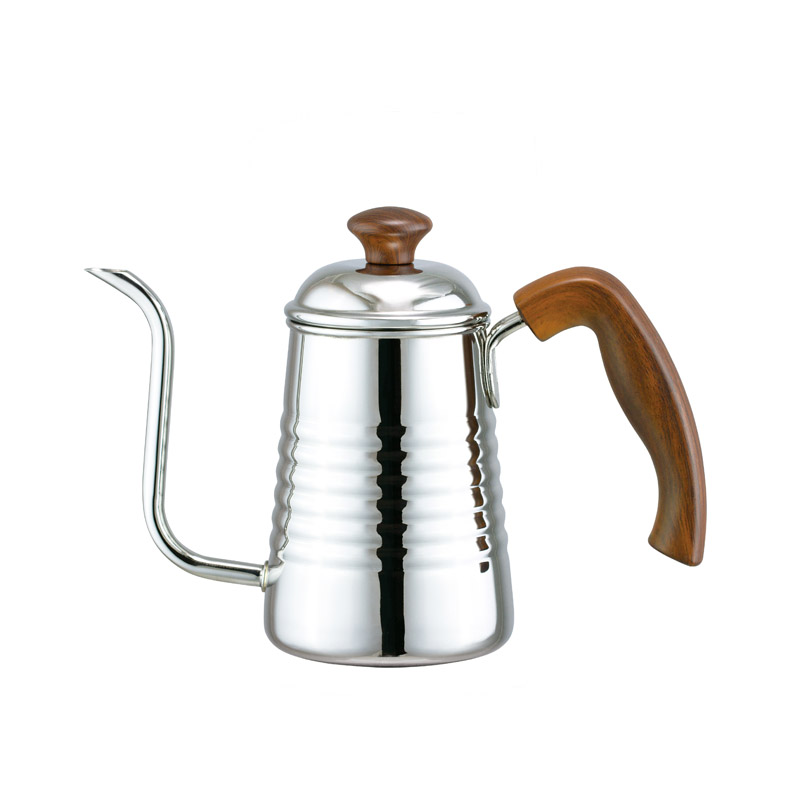 PEARL HORSE Wood Grain Handle LeLang Fine Spout Kettle 500cc &ndash; JA-S-077-046, , large