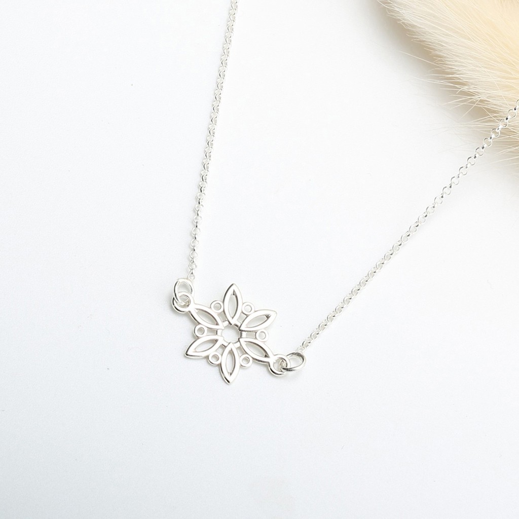 【Angel & Me】Winter Snowflake snow s925 sterling silver necklace gift, , large