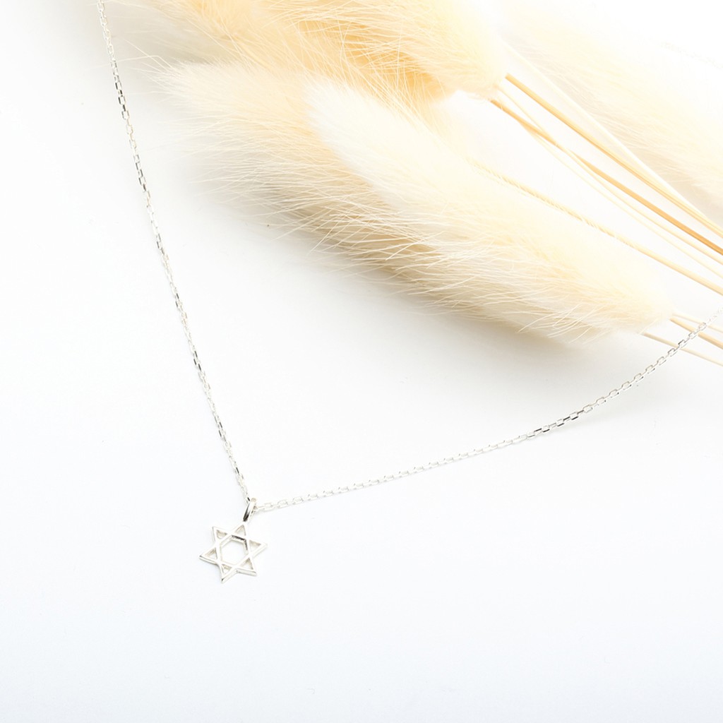 【Angel & Me】Hexagram s925 sterling silver necklace Valentine Day gift, , large