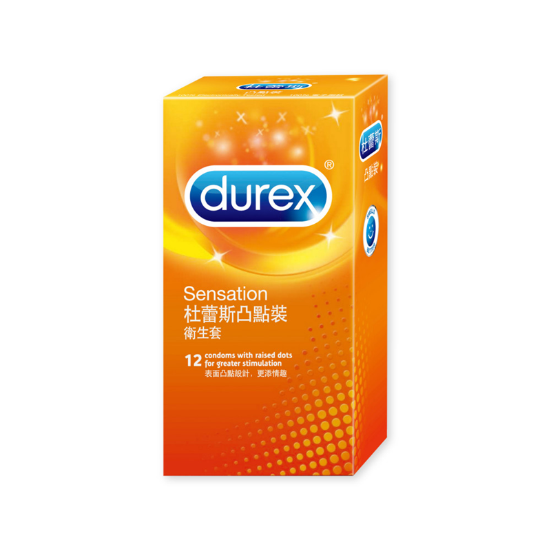 【杜蕾斯 Durex】凸點裝衛生套12入/盒 保險套, , large