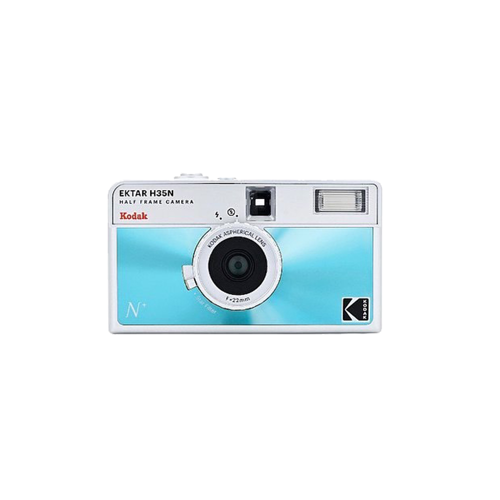 [KODAK 柯達] H35N 濾鏡半格底片相機 (不含底片、電池) -藍, , large