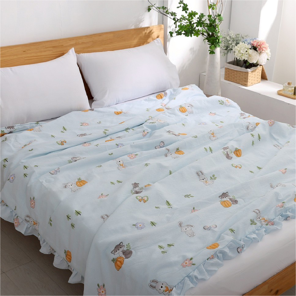 [ Pure Sleep ] Soft Bubble Cotton Cooling Blanket - Queen Size, , large