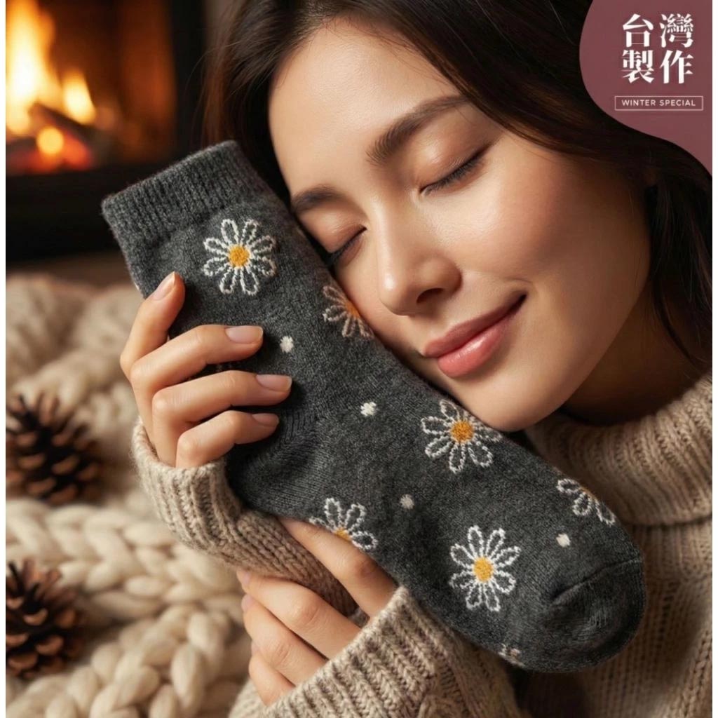 [凱美棉業] 6雙組 隨機出色 冬日必備🔥 (男/女款) 精緻保暖毛襪 防寒襪 保暖襪 毛襪 長襪 冬天襪-極簡格調款, , large
