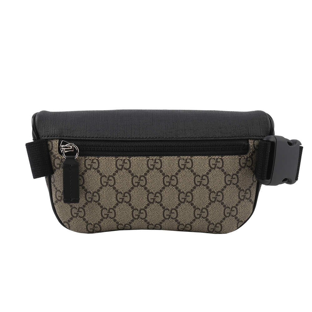 GUCCI GG Supreme 塗層帆布及皮革腰包/咖啡色, , large