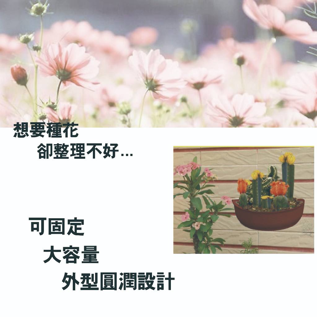 GS MALL 台灣製造 一入半圓形花盆 植物盆 園藝花盆 盆栽 花器 栽培盆 半圓形花盆 花盆 園藝用具, , large