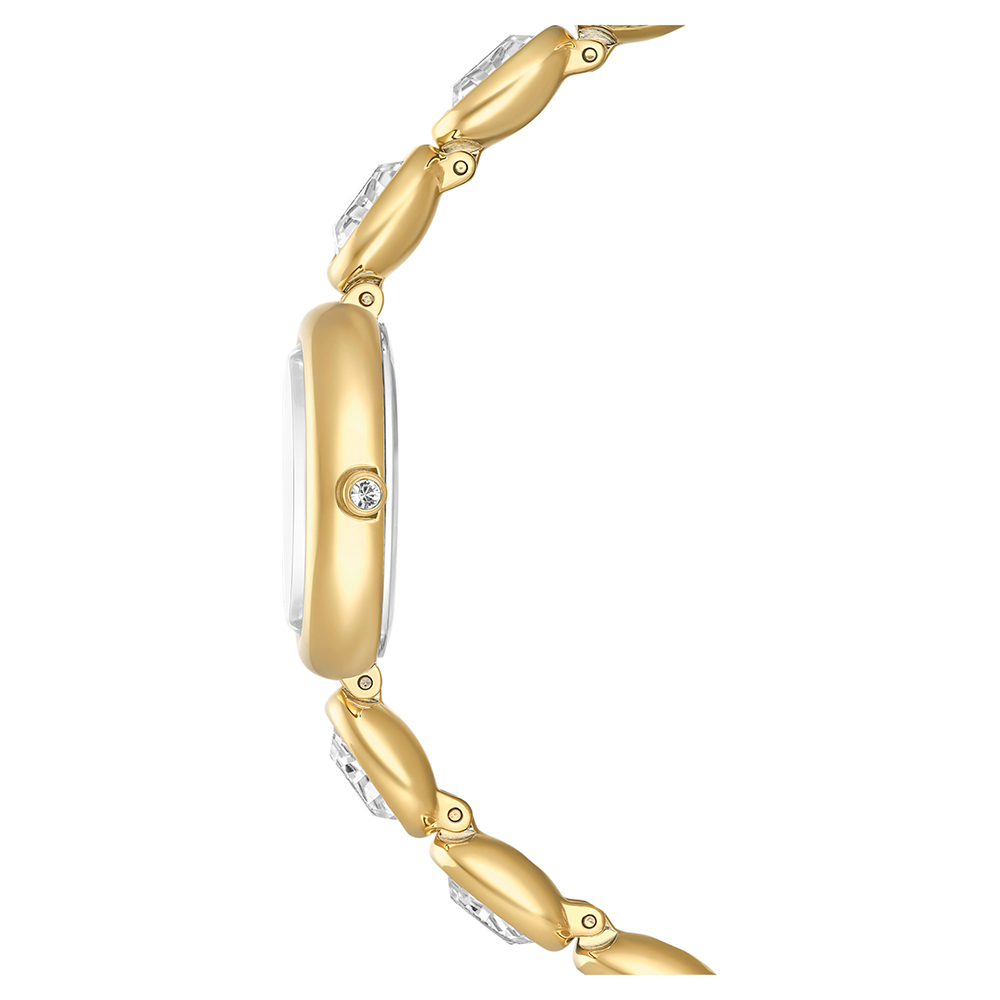 SWAROVSKI 施華洛世奇 Imber Oval 橢圓形水晶手鍊式女錶 手錶-金/25x21mm (5754812), , large