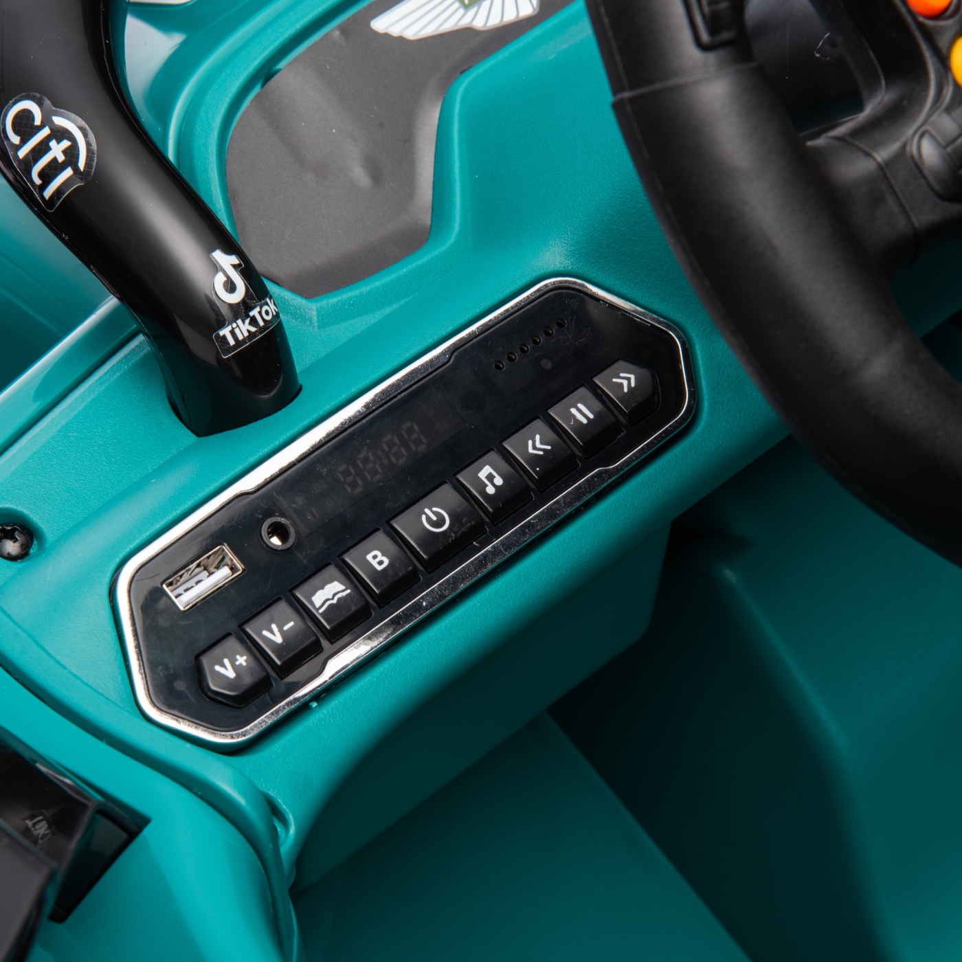 Aston Martin F1 兒童電動玩具車 卡丁車 充電跑車 派對禮物 兒童超跑 電動車 進口商檢合格, , large