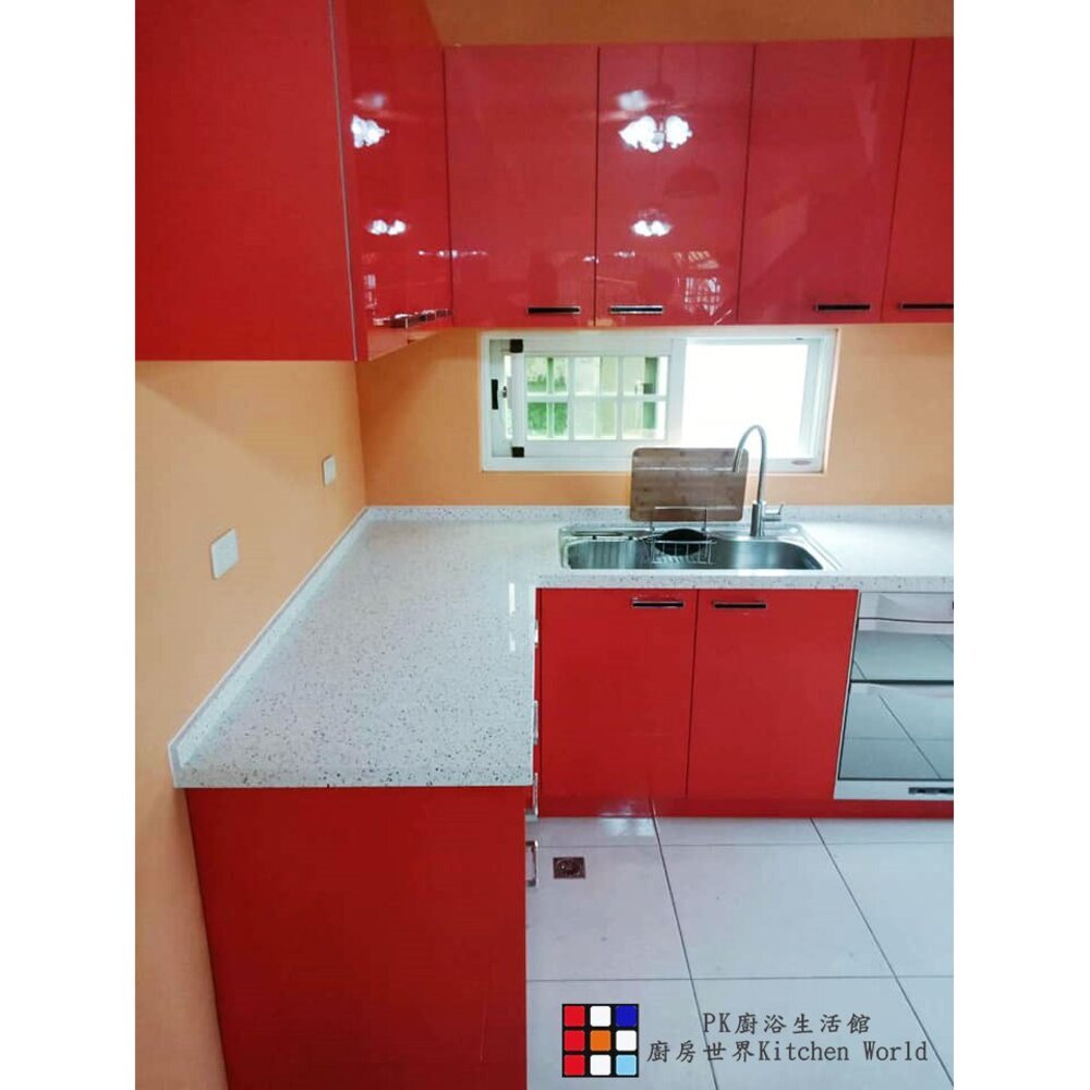 【KW廚房世界】系統廚具 廚房設計 客製化 廚櫃 工廠直營 L型流理台 搭林內牌瓦斯爐 喜特麗烘碗機 排油煙機, , large