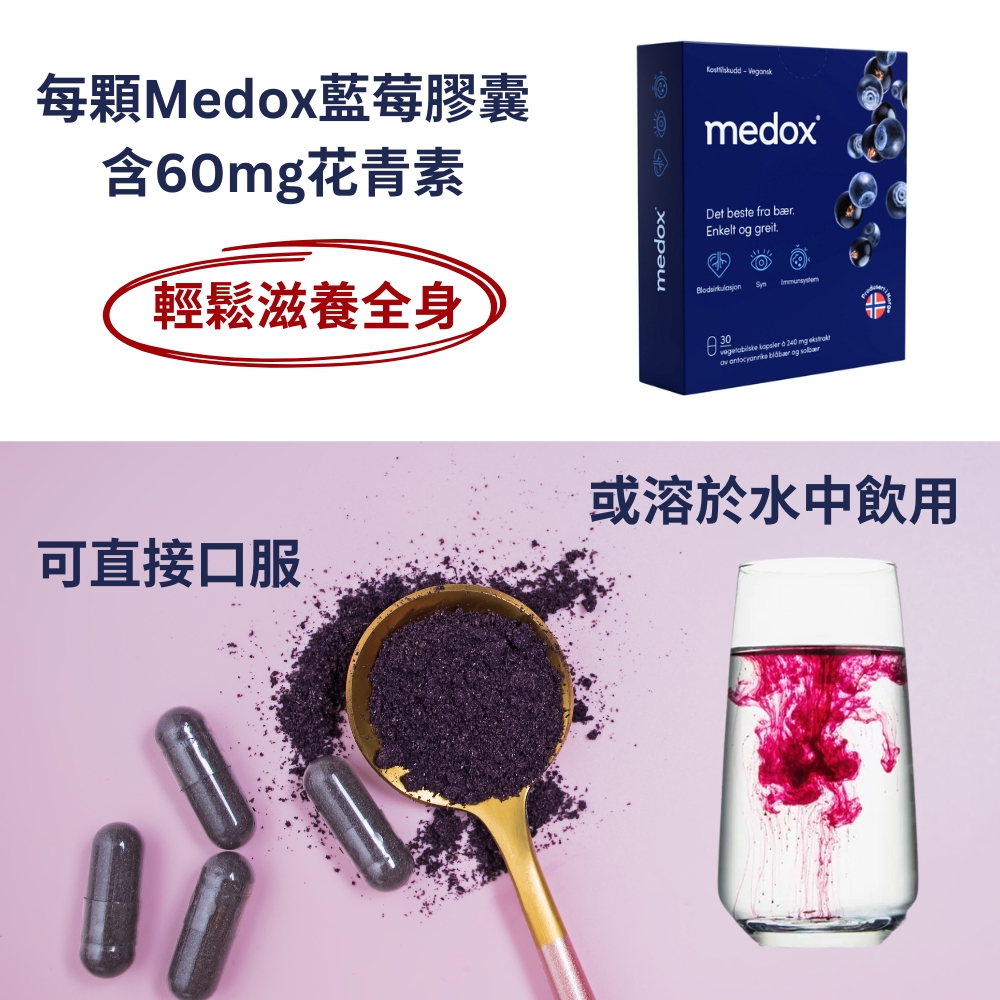 挪威北極熊三倍濃縮魚油一瓶+Medox 莓達斯花青素膠囊一盒  (滿三千85折), , large