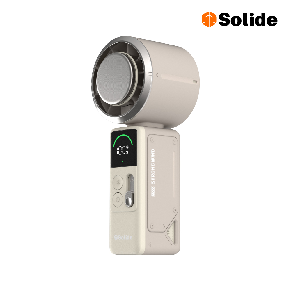 [亞瑟3C] solide 索力得 COOL 數位顯示渦輪冰鎮風扇 手持風扇, , large