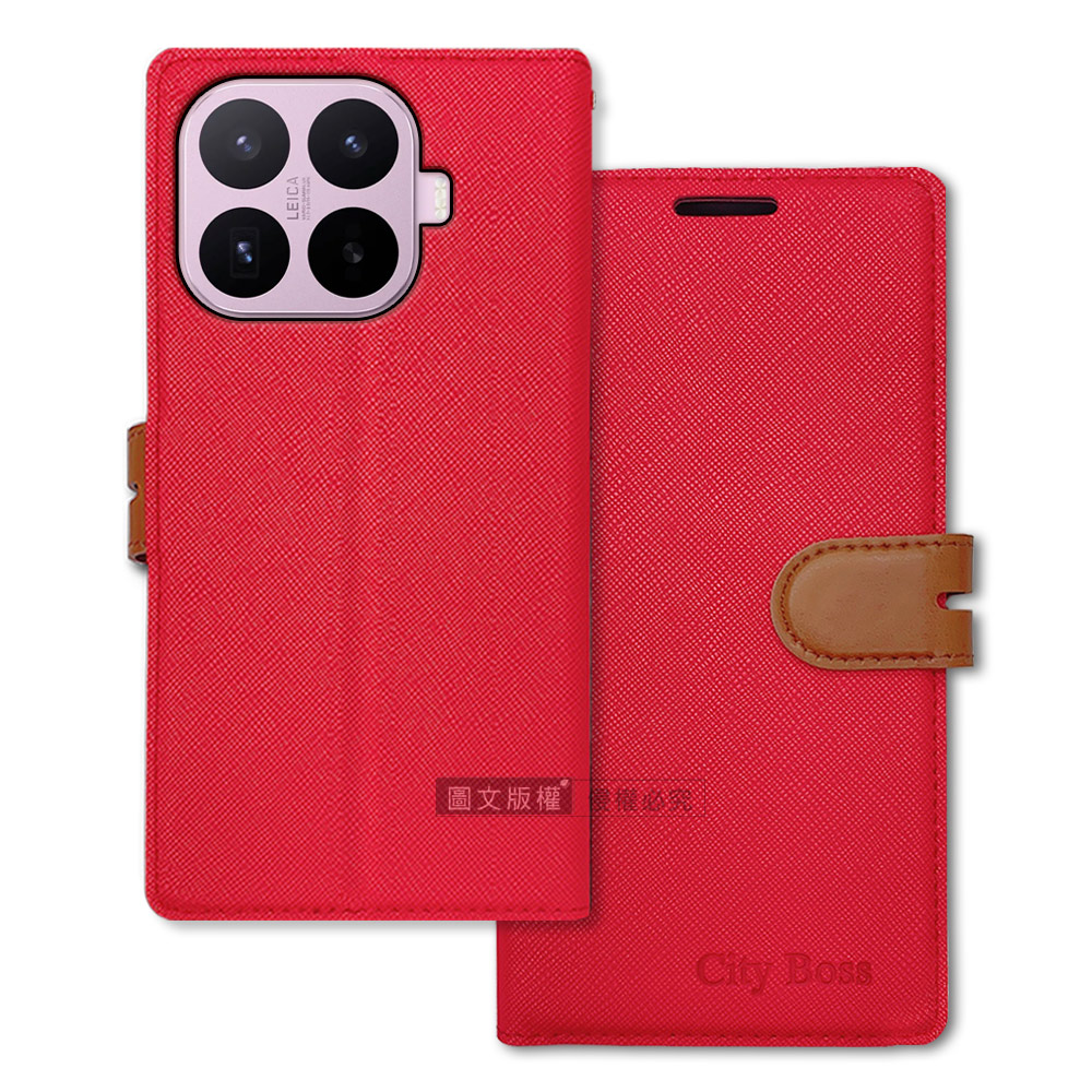 CITY都會風 小米 Xiaomi 17T 插卡立架磁力手機皮套 有吊飾孔, , large