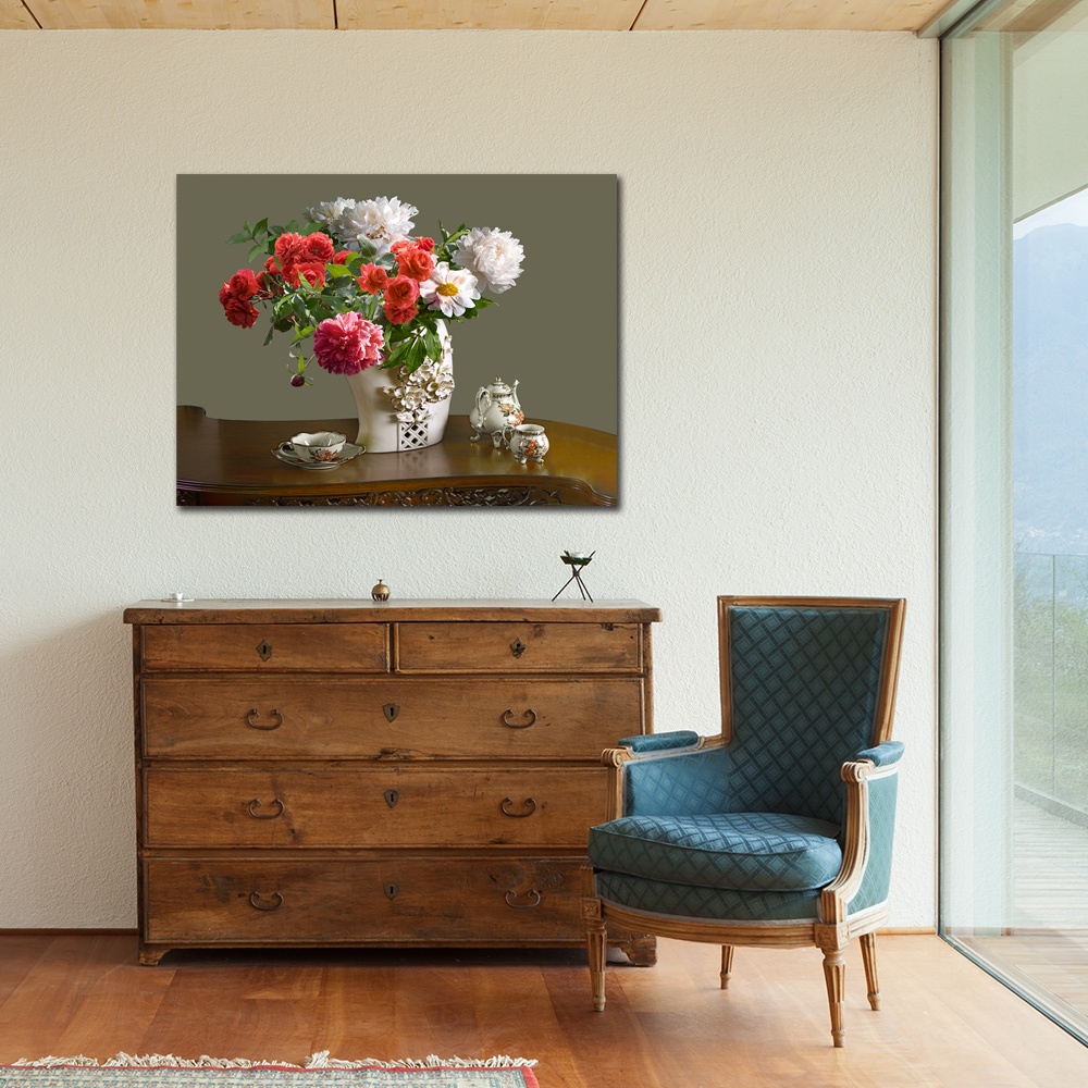 【御畫房】富貴吉祥 國家一級畫師手繪油畫60&times;80cm(VF-153), , large