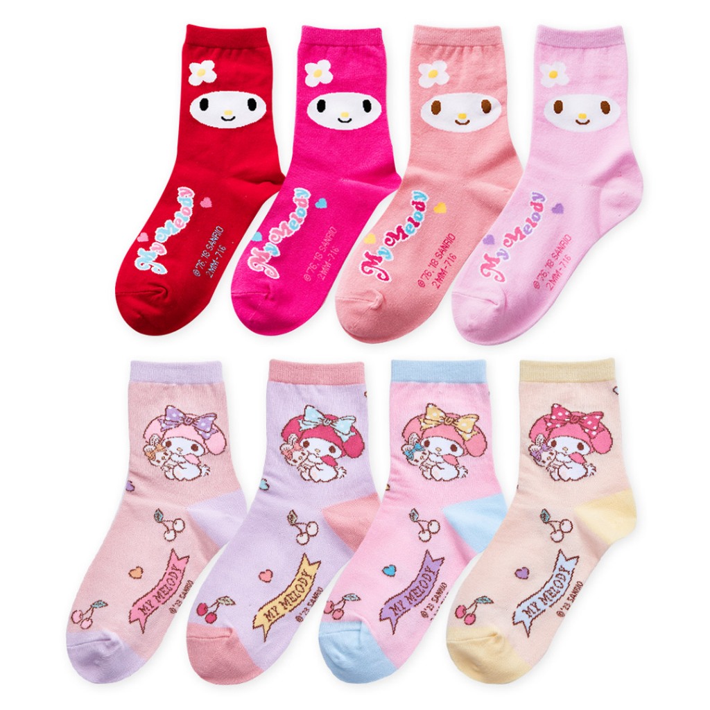 (多款)Sanrio 三麗鷗 美樂蒂童襪【旺達棉品】MM-716 MM-719, , large