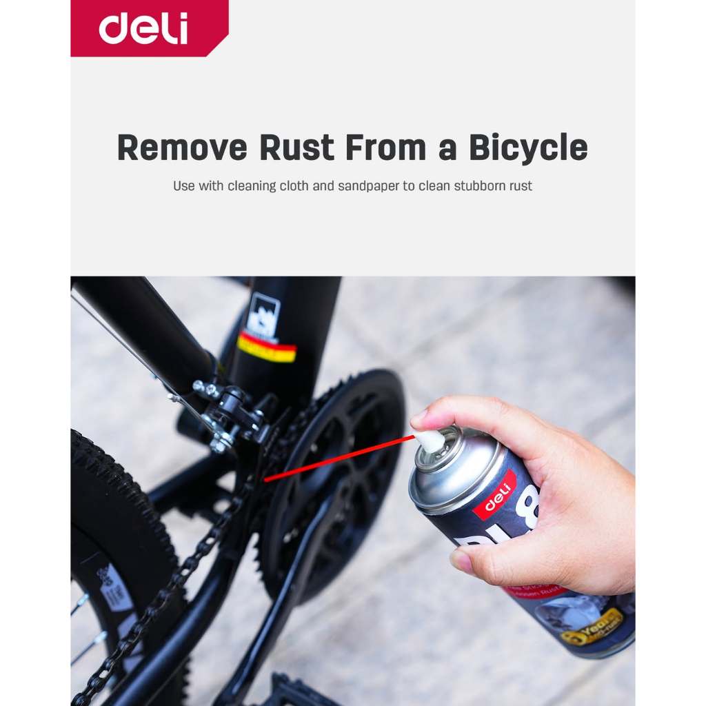 【deli tools】DL80 Professional Long-Lasting Anti-Rust Lubricant Multi-Purpose Penetrating Oil / Rust Remover / Cleaner-450ml, , large