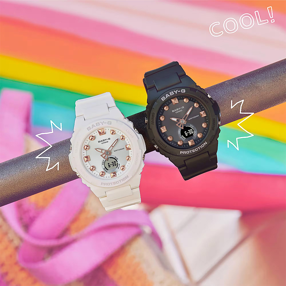 CASIO 卡西歐 BABY-G 夏日沙灘手錶 女錶 BGA-320-1A, , large