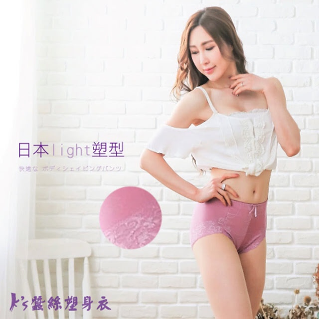 【K's凱恩絲】高腰美臀Light塑型日本骨盆專利蠶絲內褲-紫色, , large