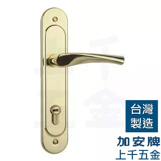 連體鎖 匣式鎖 銀色N5L6601 銀色  把手鎖 水平鎖 門鎖 房間鎖 卡巴鑰匙 葫蘆鎖心, , large