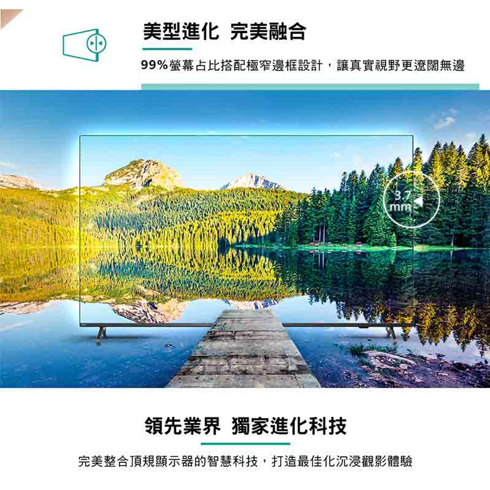PHILIPS 飛利浦 65吋4K Google TV智慧聯網液晶顯示器 螢幕 電視 65PUH8808, , large
