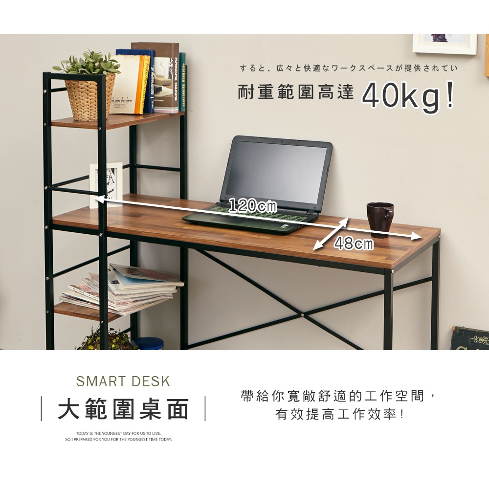 【澄境】低甲醛工業風集成木紋雙向工作桌  辦公桌 書桌 電腦桌 桌子 TA065, , large