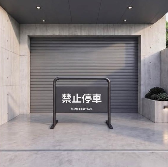 【 SHAONIANNA.TW 】禁止停車架｜可鎖水泥地鐵板底座更穩固｜可固定地面｜120x90cm｜客製印刷, , large
