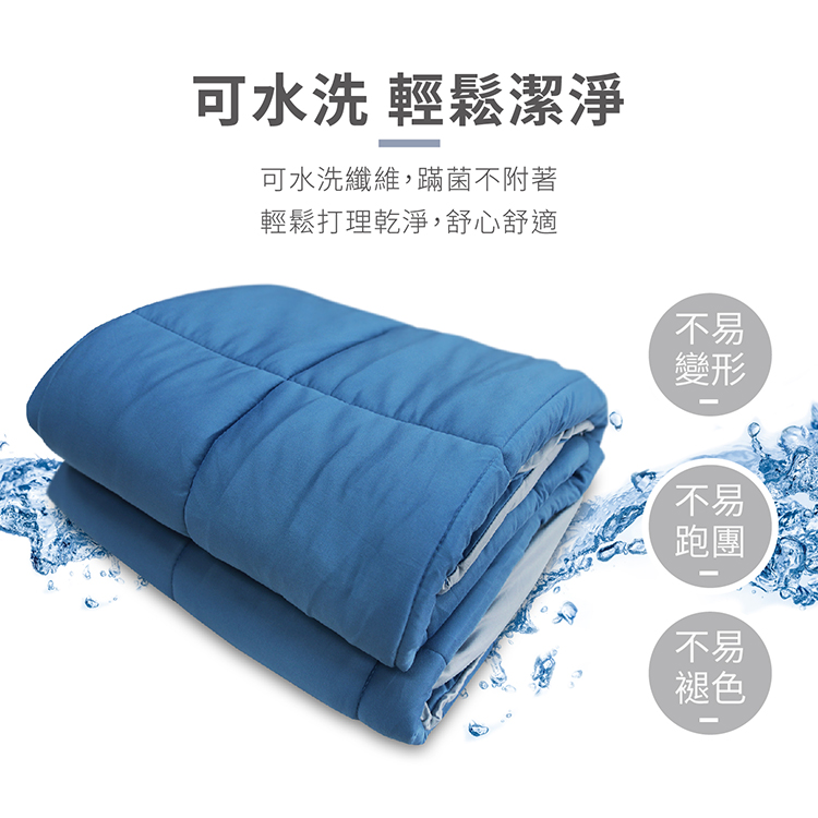 【多利寶寢具】Victoria 素色針織棉可水洗四季被-顏色隨機, , large