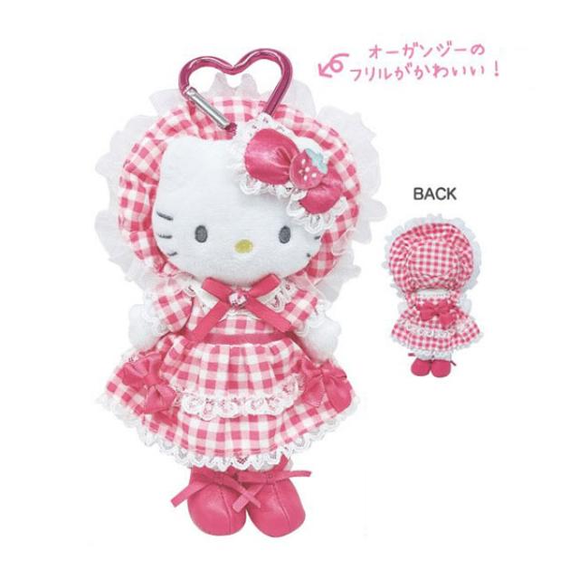 【Sanrio 三麗鷗】Hello Kitty 毛絨長腿吊飾【平行輸入正品】, , large