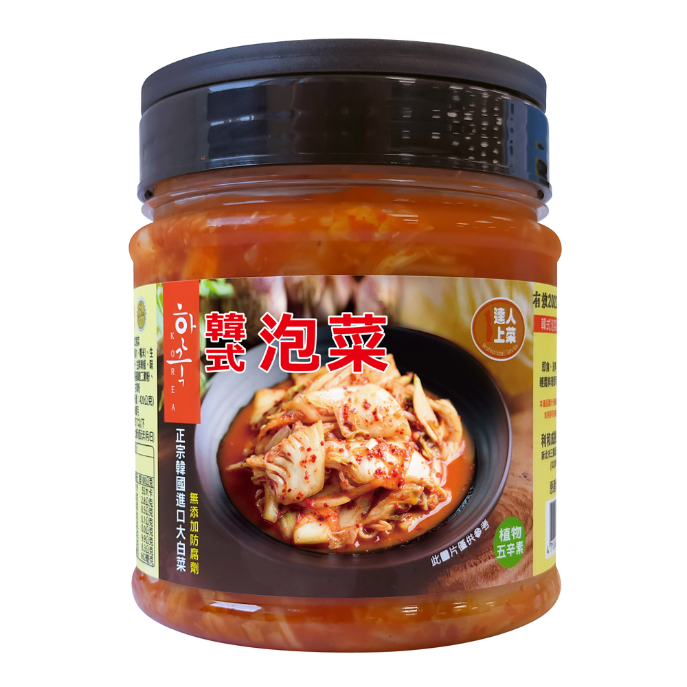 【達人上菜】韓式泡菜 600gx2罐, , large