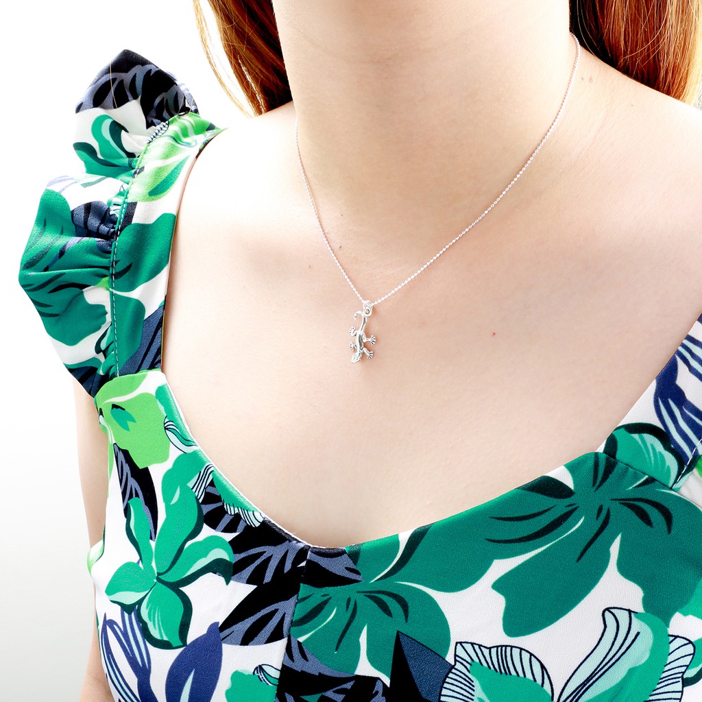 【Angel & Me】Gecko Geek s925 sterling silver necklace Birthday Valentine day gift, , large