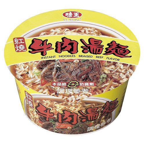 味王紅燒牛湯碗麵 85g, , large