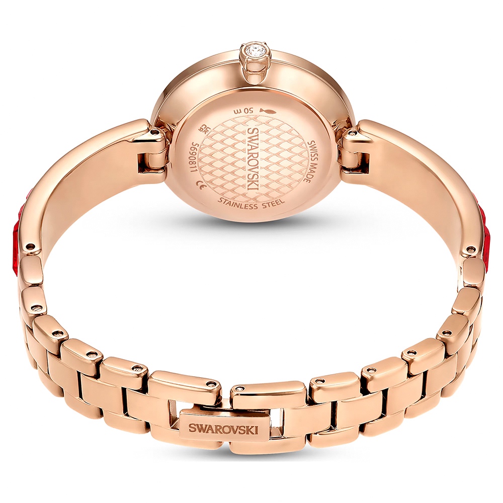 SWAROVSKI 施華洛世奇 Matrix Bangle 方形切割水晶手鐲式手錶 女錶-25mm(5690811), , large