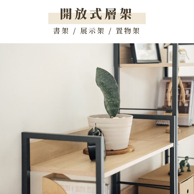 五層架 層架 置物架 收納架 書架 展示架 SH599, 原木色, large